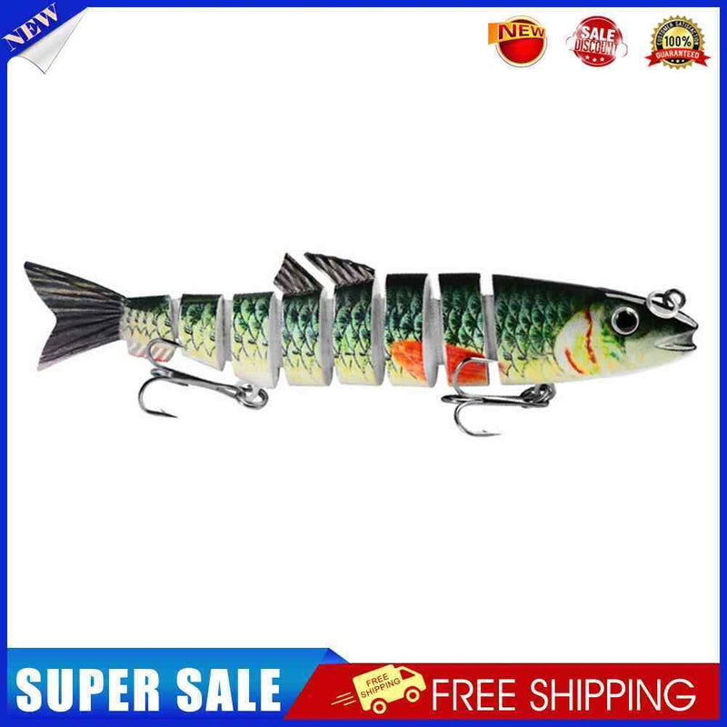 Multi Jointed 12.5cm 21.5g Lures Artificial Wobbler Fishing Hard Bait (D)