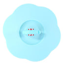 Claer Torx Silicone Cup Cover Leak Proof Cartoon Lid (Pink Blue Elephant)