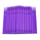 100pcs Disposable Cotton Swabs Tattoo Makeup Eyelash Tattoo Swabs(Purple)