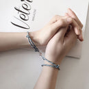 Lover  Friendship Bracelet Rope Braided Bracelet Couple Bracelet Rope Alloy