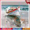 Beach Boat Oil Paint By Numbers Kit DIY Acrylic Painting Wall Art Picture C #F