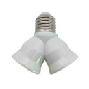 Screw E27LED Base Light Lamp Bulb Socket 1 to 2 Splitter F6U7 Adapters J8R4