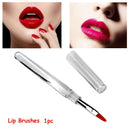 Makeup Tool Crystal Handle Lipstick  Flexible Lip Brushes Applicator