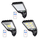 LED Solar Wall Light Outdoor Motion Sensor Lamp Garden Remote Lamp (72COB)