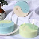 Tools Silicone Candle Mould Yin Yang Candle Mold Tai DIY Chi DECOR Soap Wax F8W0