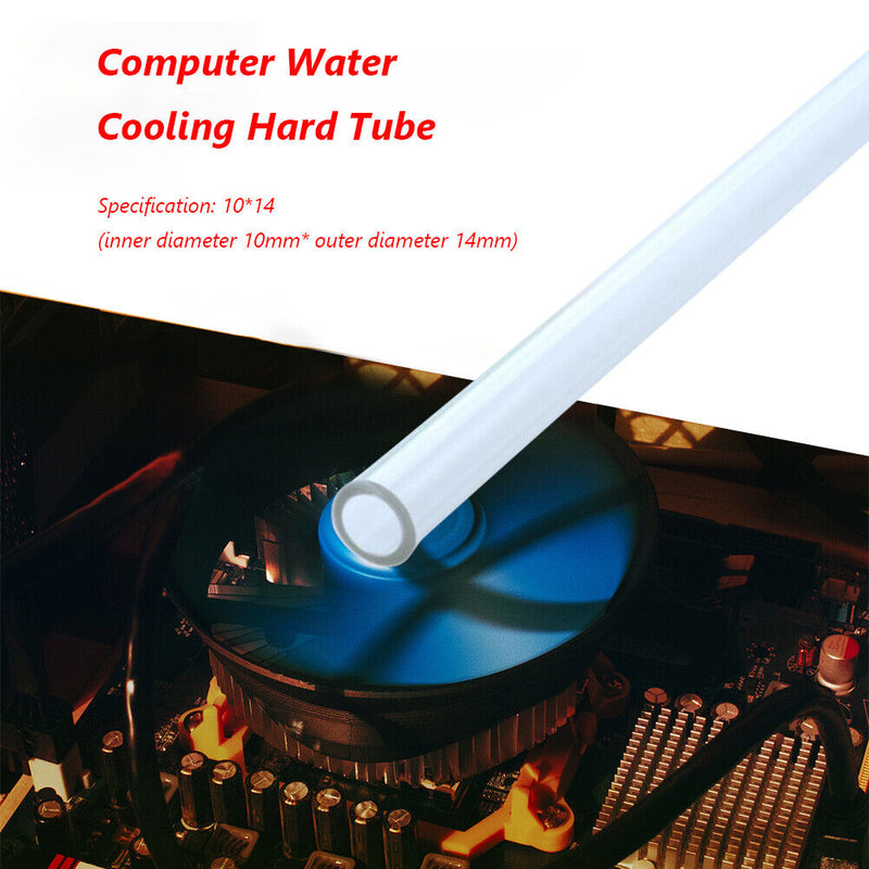 FREEZEMOD PETG Hard Tube 10mm ID Rigid Desktop PC Liquid Cooling Pipe 20 inch