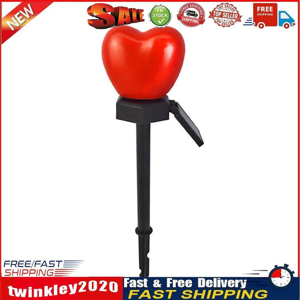 Solar Streetlight Outdoor Lawn Garden Path Yard Love LED Stake Lamp (Red) Newly