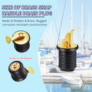 Adjustable Boat Marine Deck Plug Drain Brass Screw Type Plug Socket for Yac