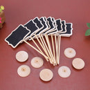 12pcs Mini Retangle Chalkboard Blackboard Stand Wedding Lolly Party B