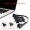 Molex 4 Pin Male to SATA 15 Pin Female Power Supply Cable 1 to 5 Cord 30 Inch