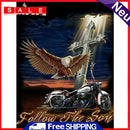 5D Diamond Painting DIY Eagle Motorcycle Full Round Drill Home Decoration Gifts