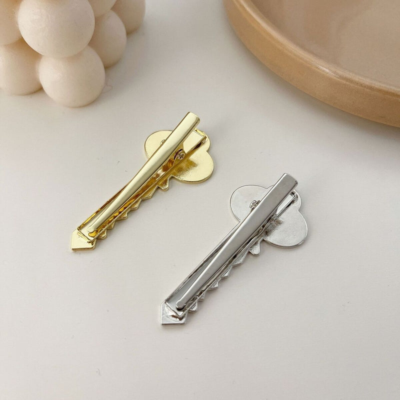 Women Cute Geometric Key Scissors Alloy Hair Clip Wrench Headwear Metal Hairpin