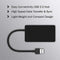 Black USB 2.0 Hi-Speed 4-Ports Splitter Hub For PC Speed High K4N4