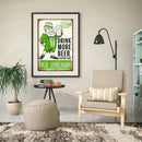 Beer Letter Colouring Oil Canvas Pictures DIY Hand Painted Paint By Numbers Kit