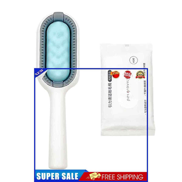 #A Pet Grooming Brush - Removes Loose Undercoat Gently Tool for Dogs Cats Rabbit