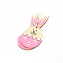Hanging Easter Rabbit Hanging Ornaments Easter Wood Chips Easter Decorations