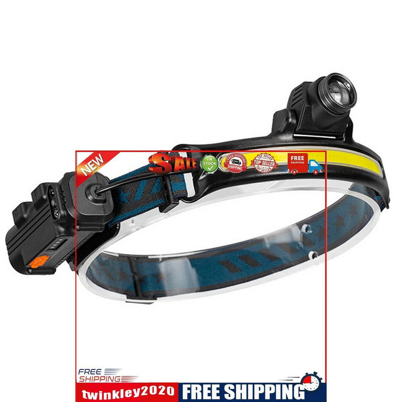 Headlamp Motion Sensor LED Rechargeable Head Torch for Miner Repairing