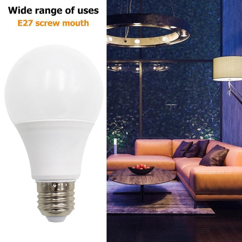Sound+Light Sensor Control LED Lamp Automatic Smart Sensor Bulb Light (7W) Newly