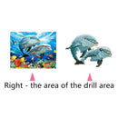 Brother Dolphin 5D Diamond Painting Embroidery DIY Cross Stitch Home Decor Newly