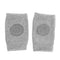1 Pair Antiskid Baby Kneepad Protector Soft Crawling Leg Warmers(Light Grey