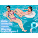 Inflatable Pool 8-character Swimming Ring Party Beach Water Sports Lounger Toys