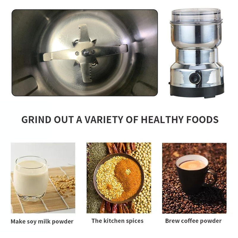 Electric Grinder Coffee Grinding Milling Bean Nut Spice Kitchen Blender Dry#