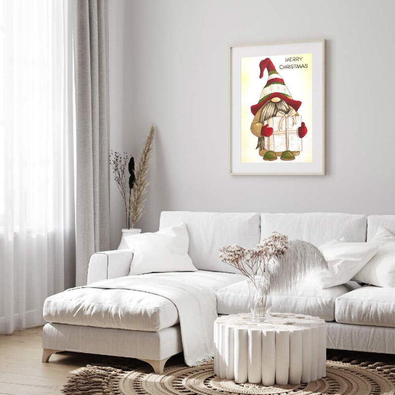 Diamond Painting 5D Full Round Drill Mosaic DIY Striped Hat Goblin Art Decor Kit