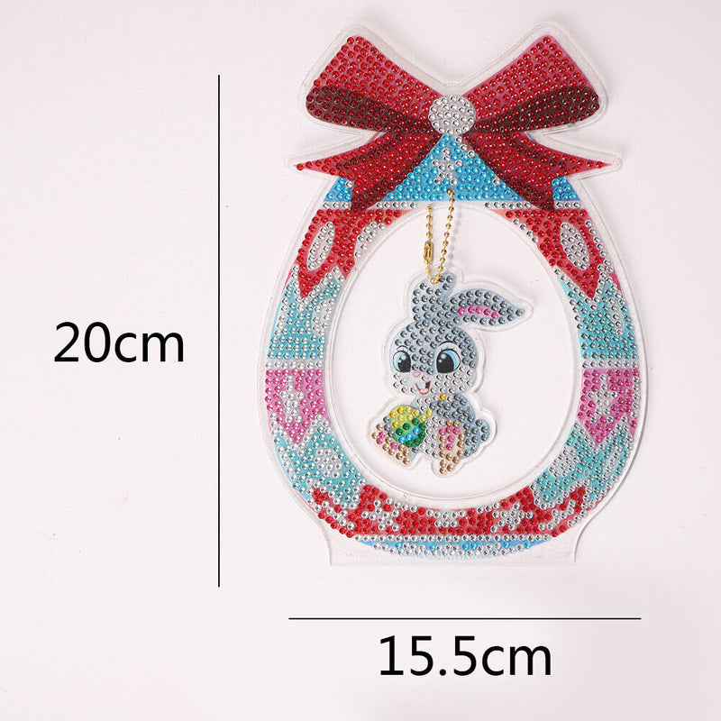 DIY Diamond Painting Ornaments Crystal Drill Easter Cute Bunny Handmade Crafts