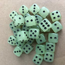 6pcs Gambling Luminous Dice with Round Corner Dots for Night KTV Bar Suppli