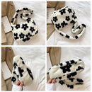 Fluffy Soft Plush Large Capacity Totes Crossbody Bags Shoulder Bags Handbags