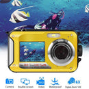 Waterproof Digital Camera 1080P HD 2.4MP Underwater Video Recorder (Blue)