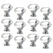Door Knobs Cupboard Pulls Diamond Shape Pull Handle Crystal Glass Knobs