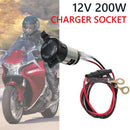 10PC 12-24V Auto Charger Plug for Motorcycle Car Truck Power Adapter Socket