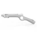 Gun Shape Handgrip Sense Joystick for NS/NS OLED Game Controller (White)