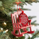 Mini Wooden Rocking Chair Christmas in Heaven Rocking Chair Memorial Ornaments