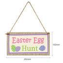 Happy Easter Egg Rabbit Wood Hanging Plaque Home Decorative Sign (JM01151)