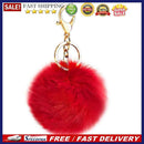Portable Plush Fur Pom Ball Keychain Faux Rabbit Fur Ball Backpack Pendant