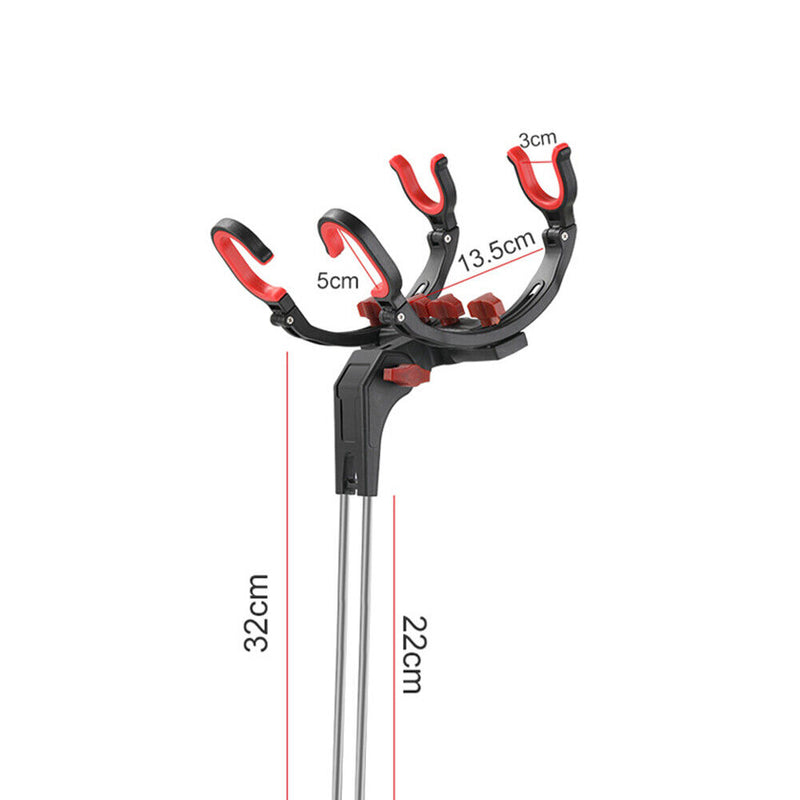 Fishing Pole Holder Foldable Bracket Sea Lake Fish Rod Rack Stand (Double) Newly