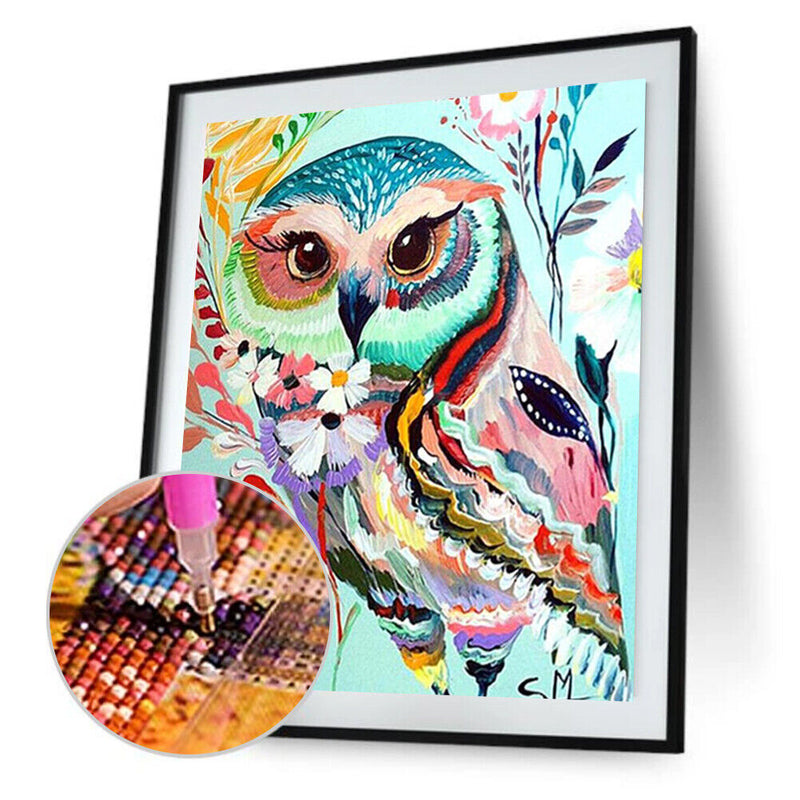 DIY 5D Diamond Embroidery Animal Painting Cross Stitch Craft Decor Mini