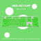 104pcs Universal Mechanical Keyboard Keycaps PC Bakclit Key Cap Set (Green)
