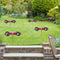 Metal Racer Windmill Aircraft Wind Spinners Outdoor Garden Yard Decor (A)