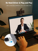 2MP HD USB Computer Web Camera Video Conference Meeting Live Broadcast Webcam