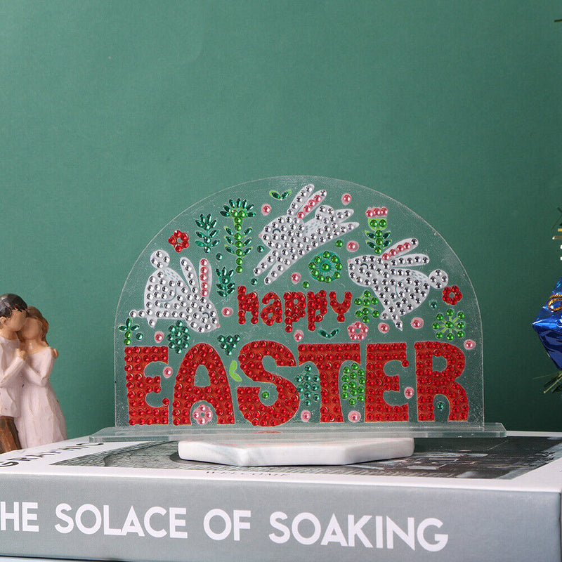 DIY Crystal Diamond Painting Rhinestone Easter Scene Ornaments Kit (CB008)