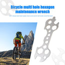 15 in 1 Bicycle Wrench 5-17mm Bicycle Spoke Wrench Steel Install Repair Tool Kit