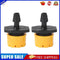 100pcs Adjustable Water Dropper Irrigation Hose Drip Head (Yellow)