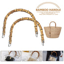 Faux Bamboo Handbags Purse Handles Replacement U Shape for DIY Bags - 2pcs