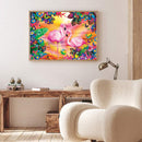 Diamond Painting 5D DIY Two Flamingo Full Round Drill Rhinestone Picture