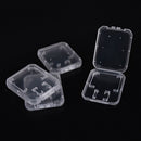 Clear Plastic Holder SD/TF SDHC Card Transparent Storage Box Memory Card Case