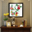 #A 5D DIY Diamond Drawing Kits Special-shaped Partial Drill Word Painting Crafts