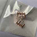Four Claws Earrings Rhinestone Jewelry Fashion Appearance for Girls Daily Wea